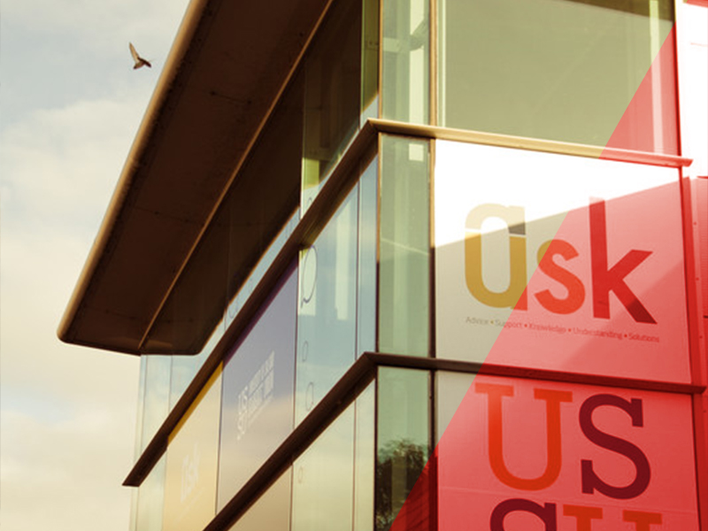 University House with askUS logo