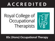 The Royal College of Occupational Therapists (accredited) logo