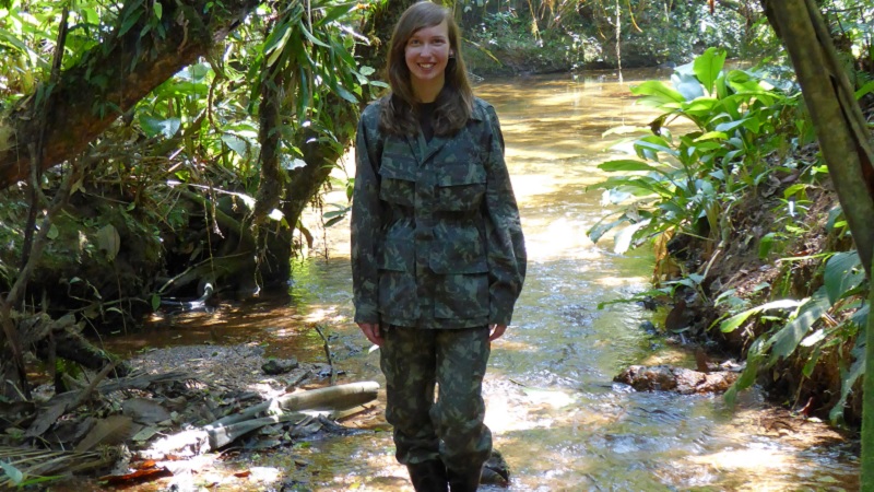 Wildlife Conservation student in the Amazon Rainforest