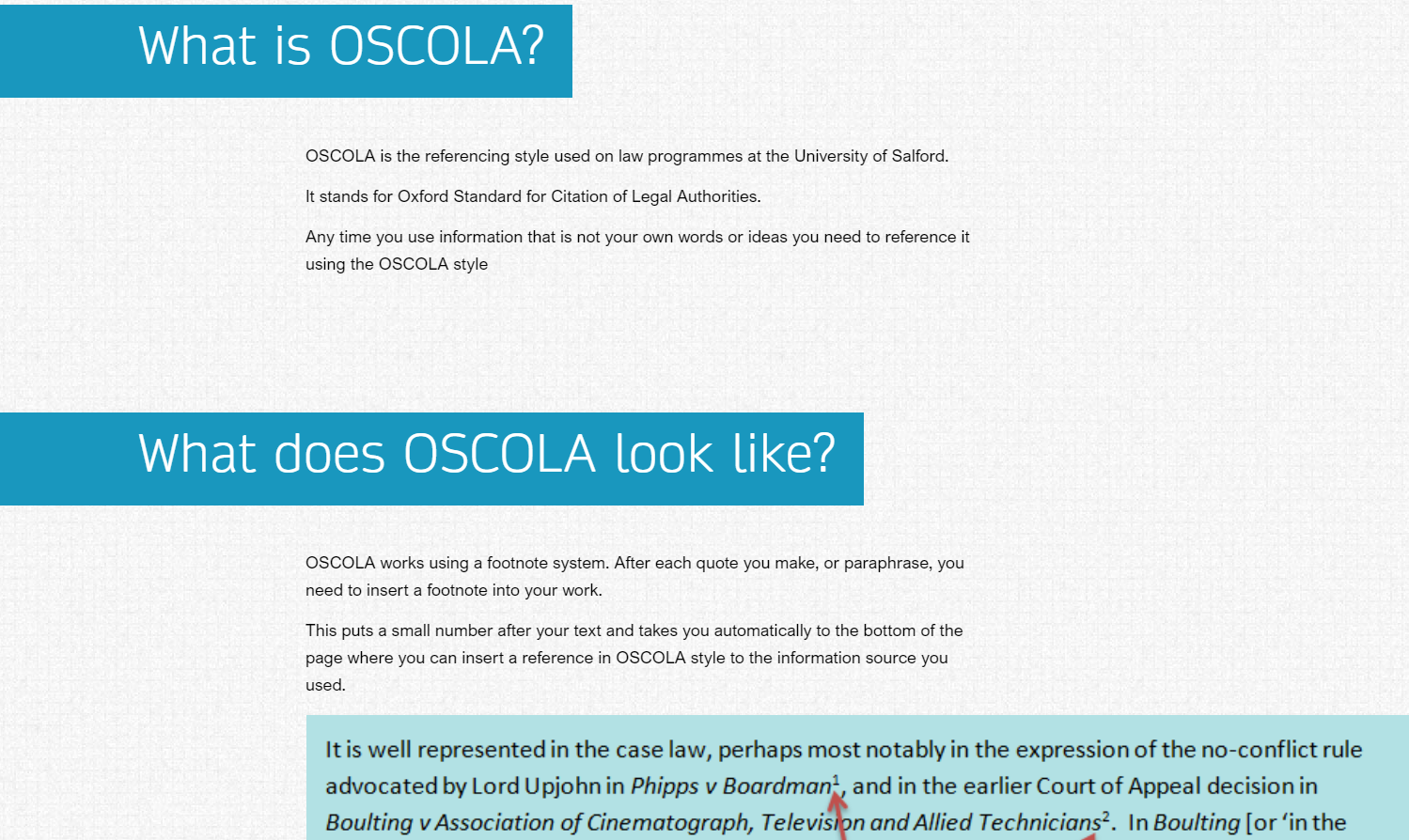how to reference research briefing oscola