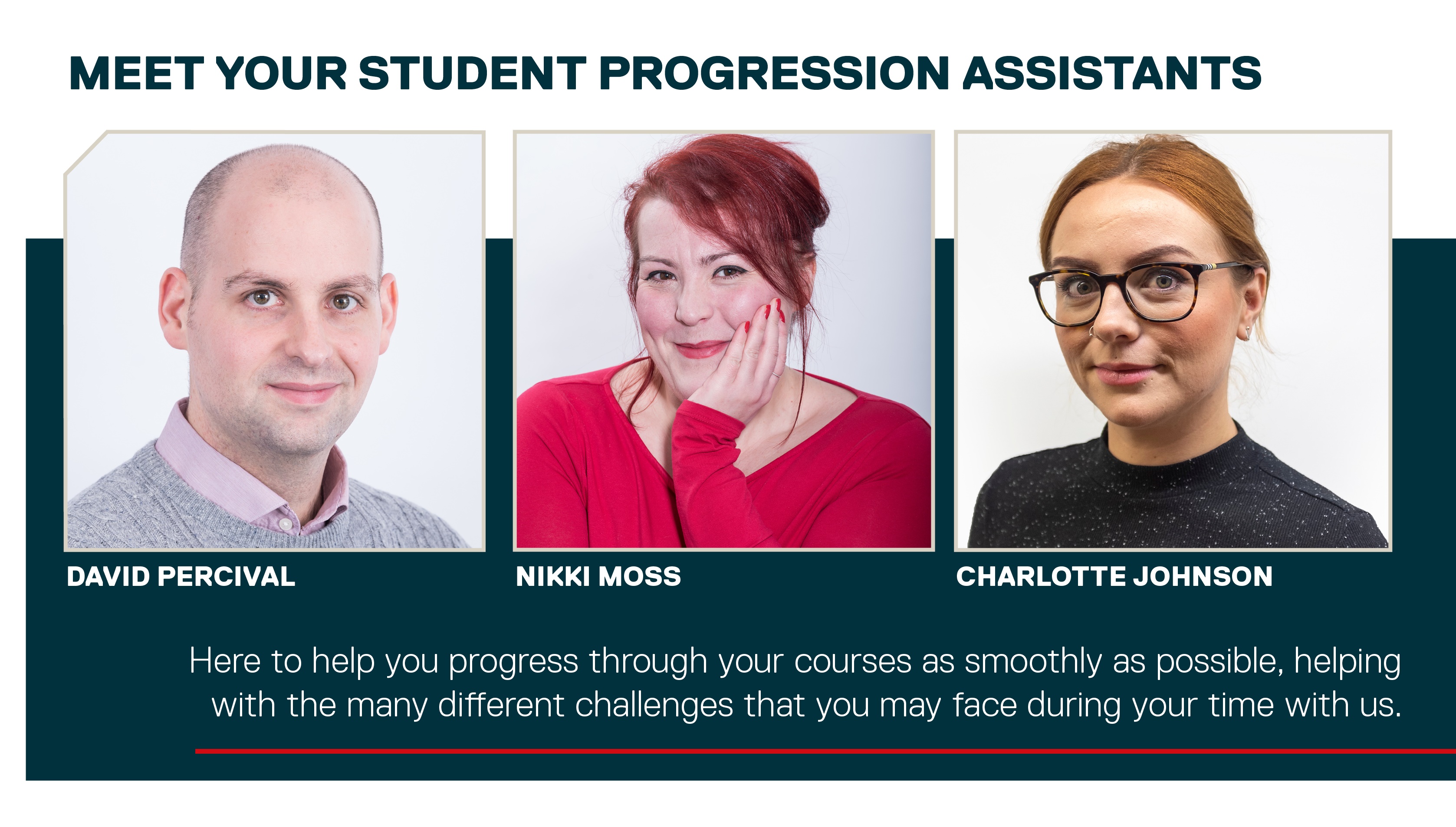 Meet your Student Progression Assistants