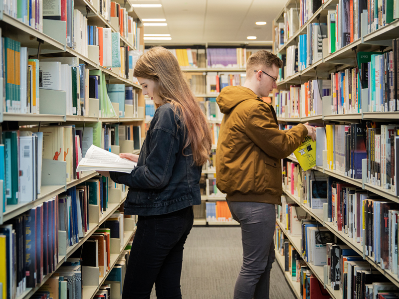 Students in Clifford Whitworth Library