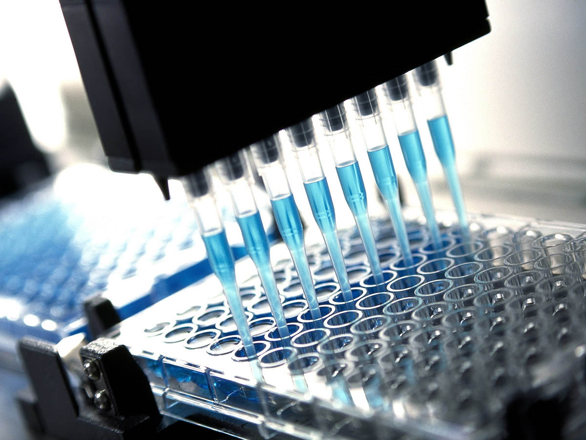 Pipettes containing Blue liquid - medicinal chemistry course header