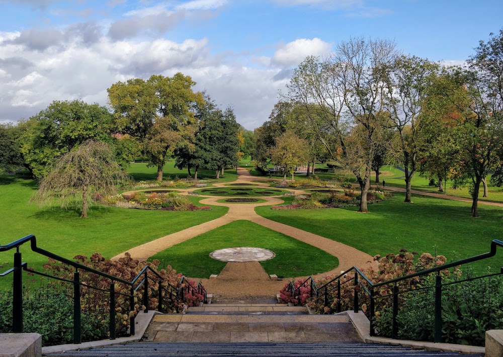 Peel Park, a public park next to the University of Salford's Peel Park campus