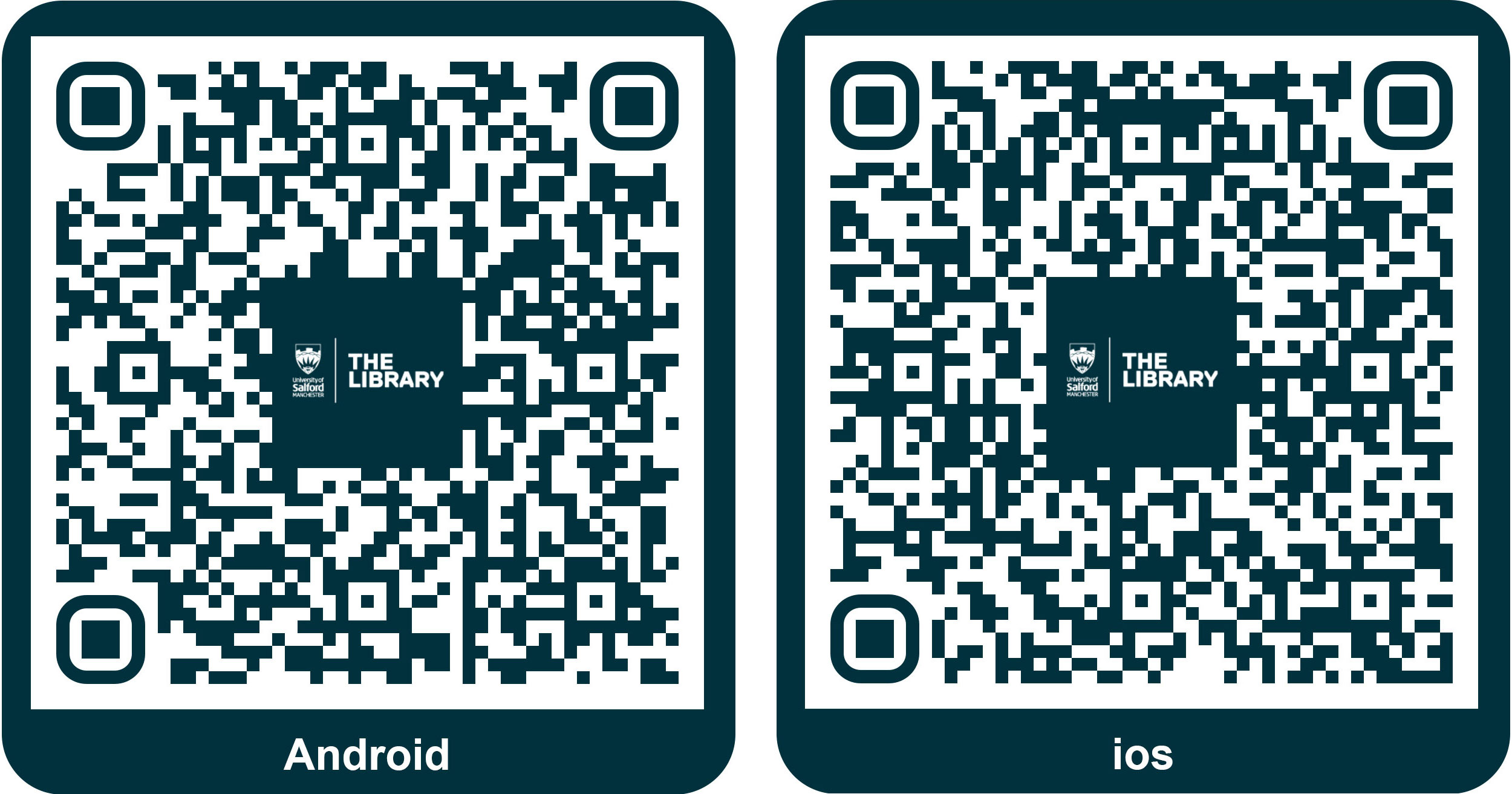 Library app QR codes