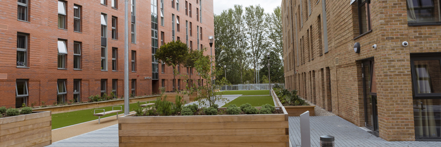 Student accommodation at Peel Park campus