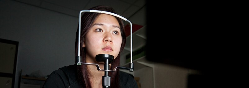 Psychology student headset