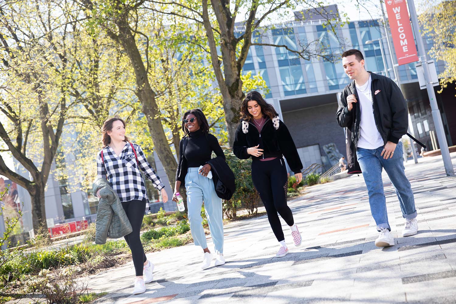 Students on campus