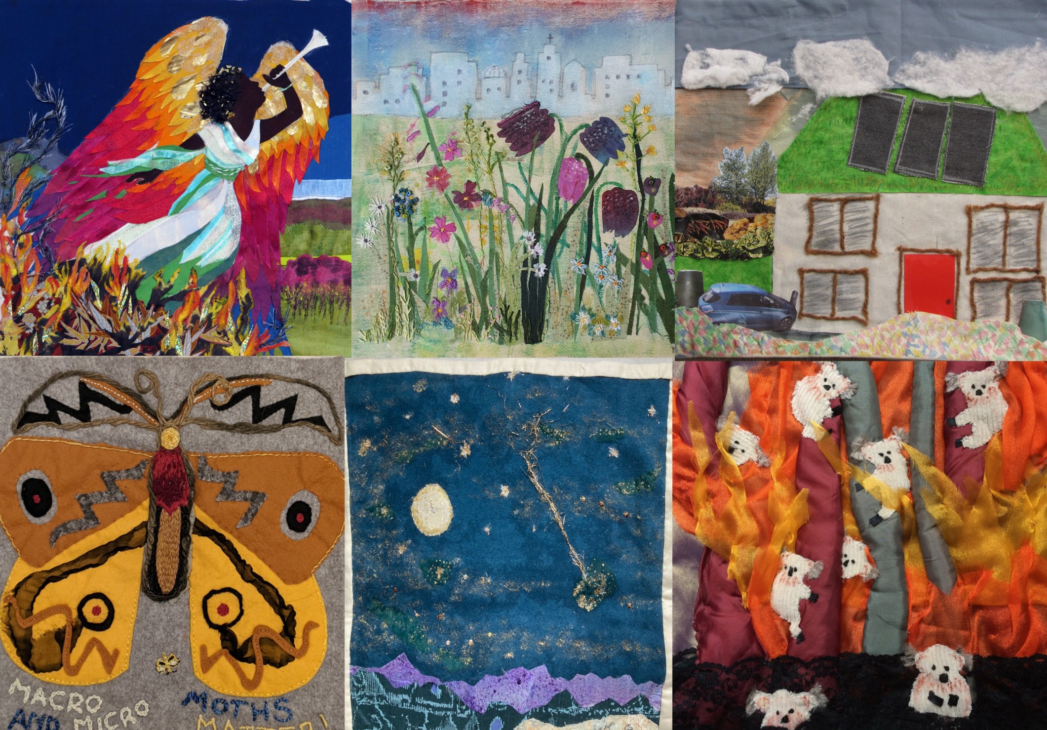 Some of the panels created for the Loving Earth Project