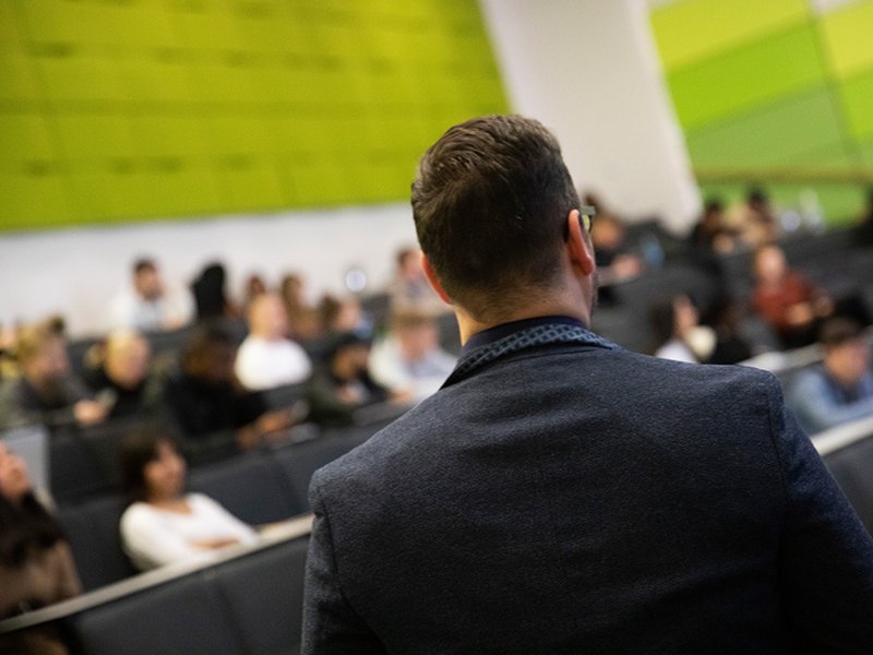 Students in a lecture