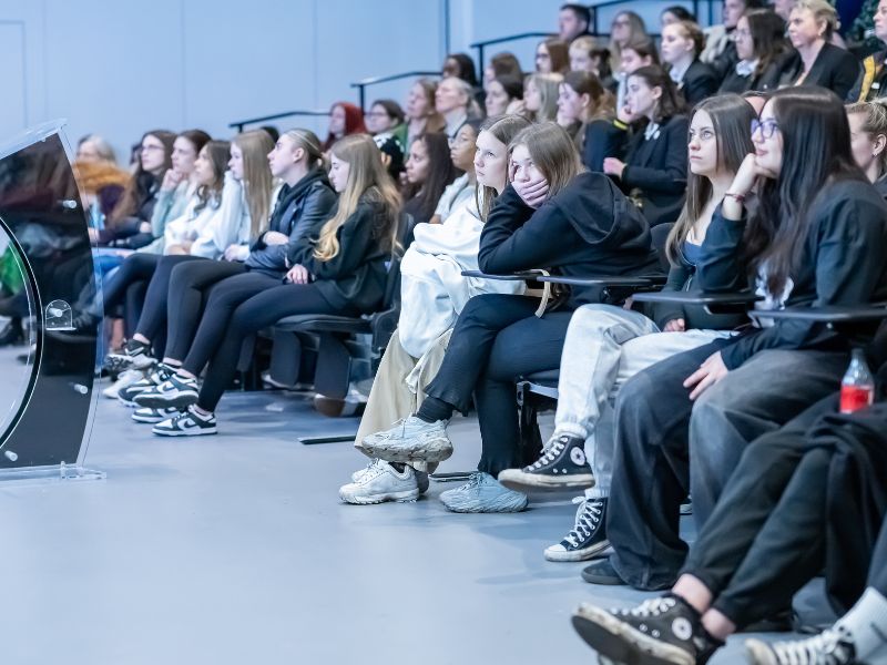A packed lecture hall