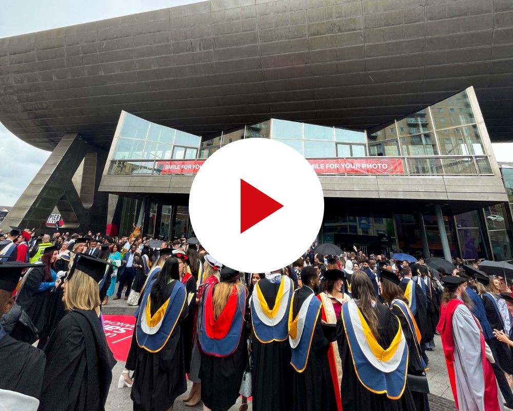 Graduates outside The Lowry