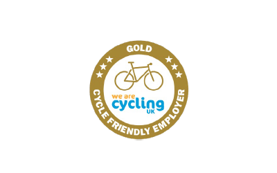We are cycling UK (gold award) logo