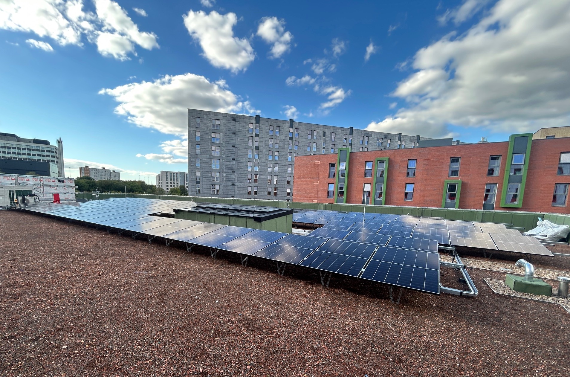 GMIoT solar panels on roof