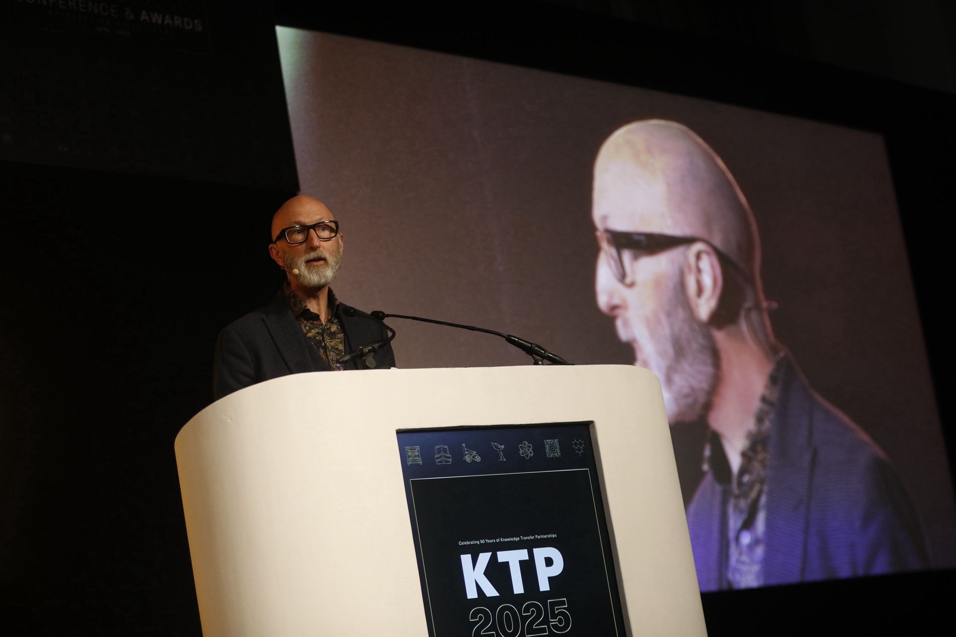 Professor Nic Beech at the KTP 2025 Conference and Awards