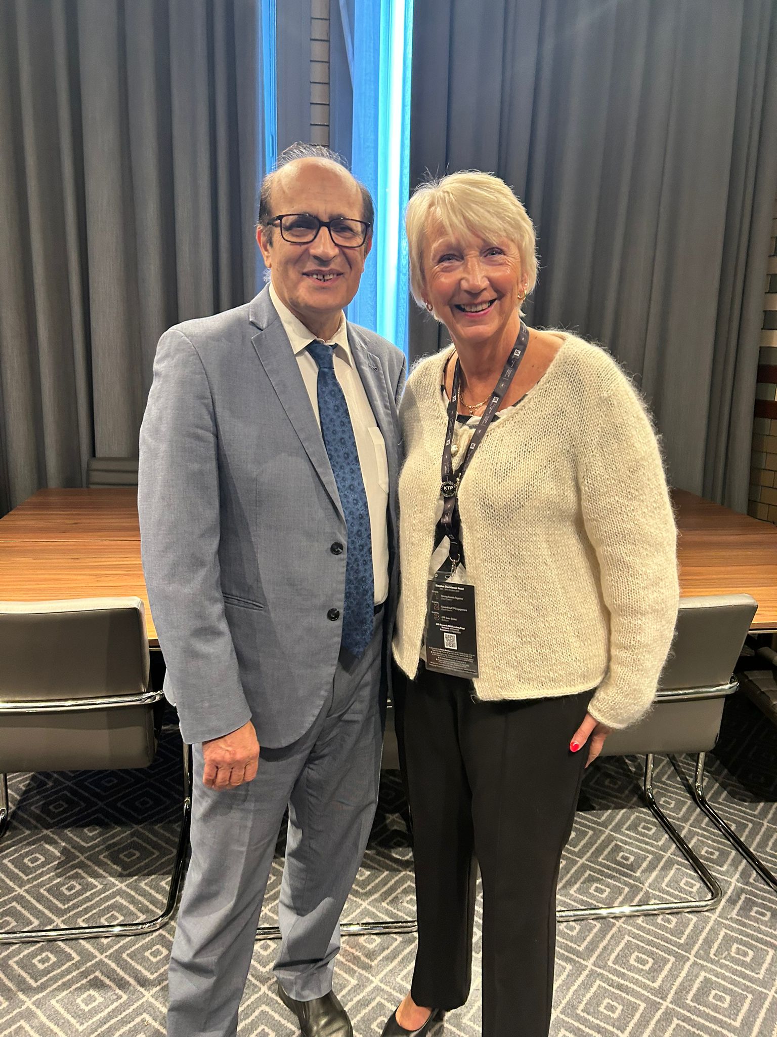 Professor Mo Saraee and Janet Morana