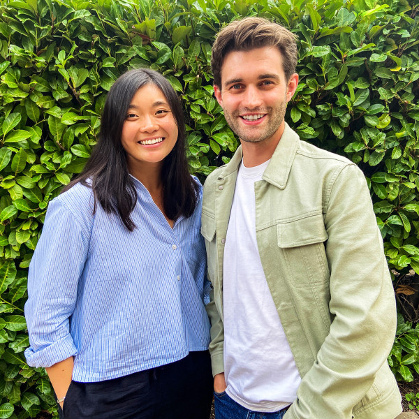 Jasmine Bayes and Miles Taylor in a promo picture