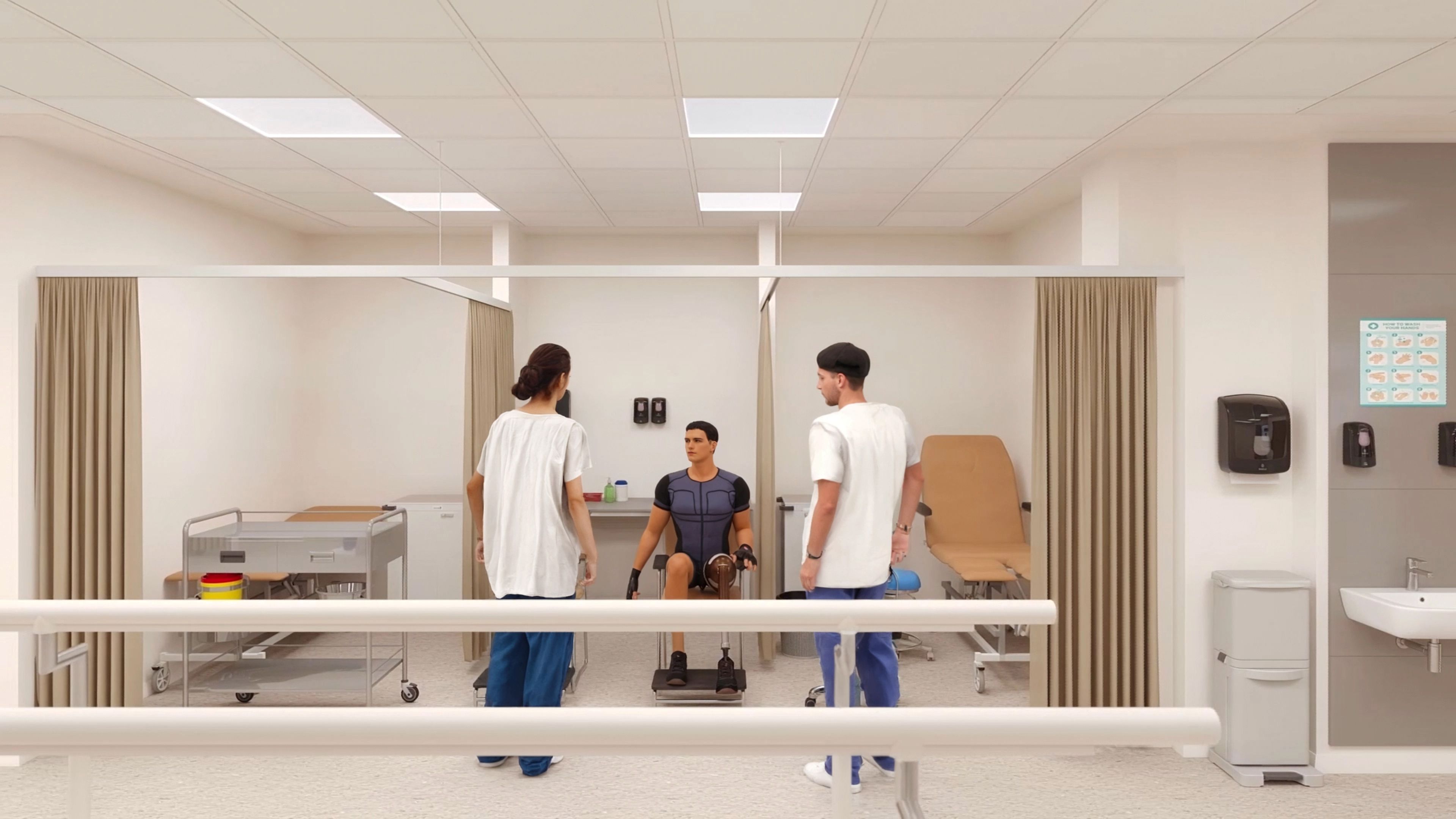 Thrive Health and Wellbeing Centre clinical spaces, University of Salford 