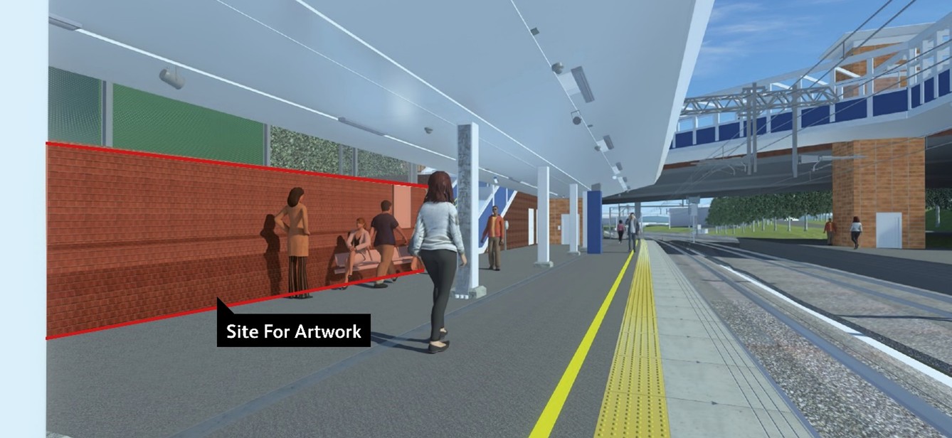 CGI of third platform at Salford Crescent 