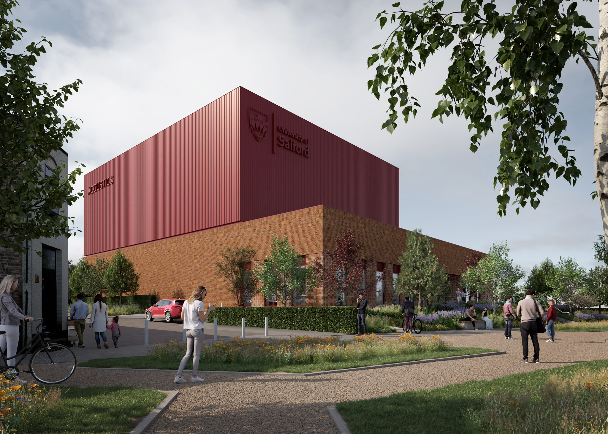 Artist's impression of the new Acoustics building