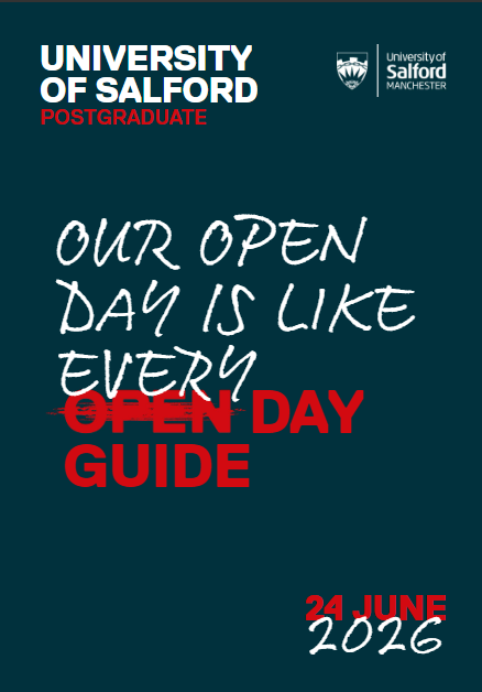 Postgraduate Open Day front cover