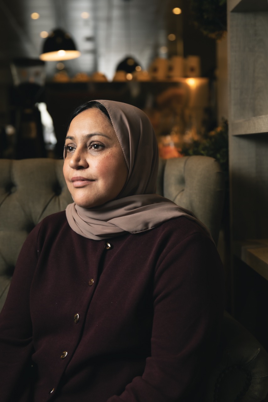 A portrait picture of a lady in a hijab