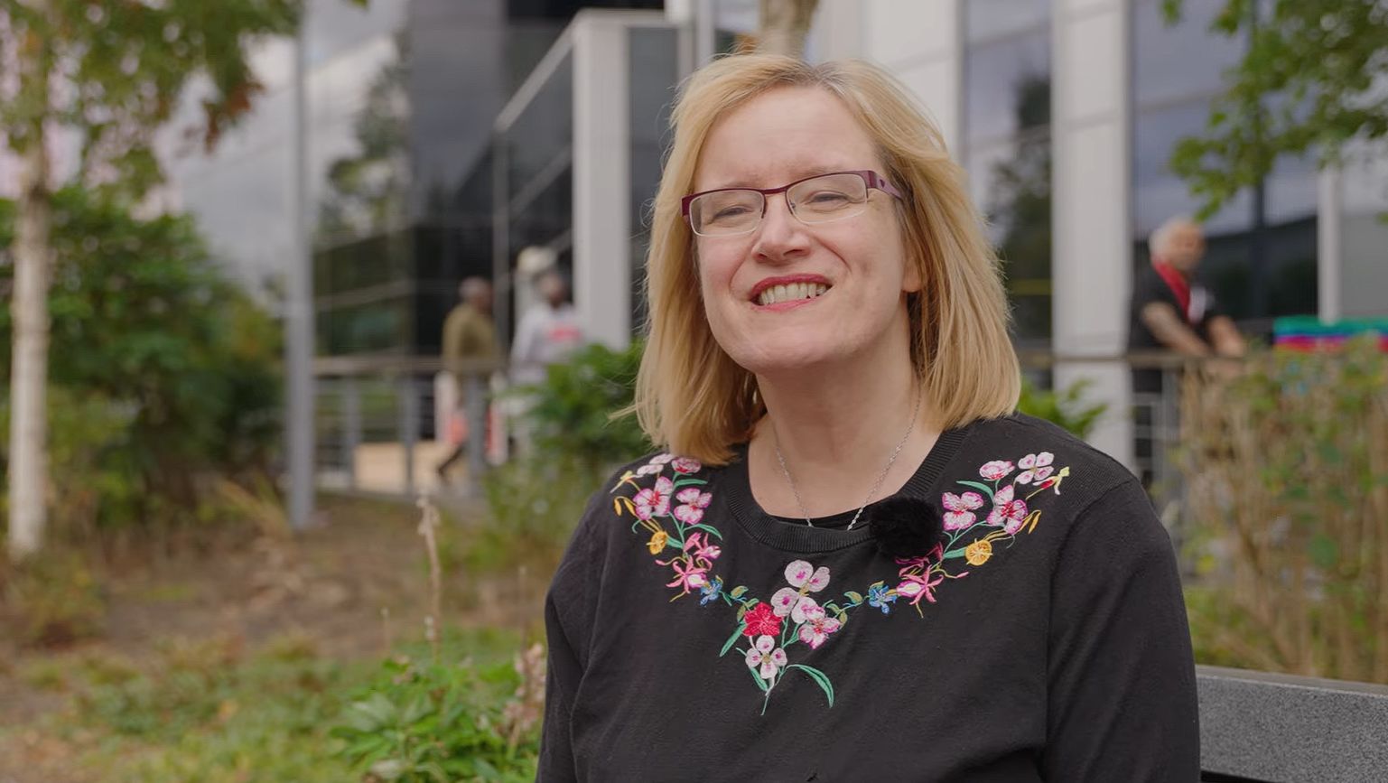 Anna Webster on campus