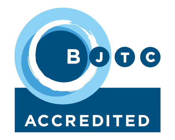 BJTC  (British Journalism Training Council accredited) logo