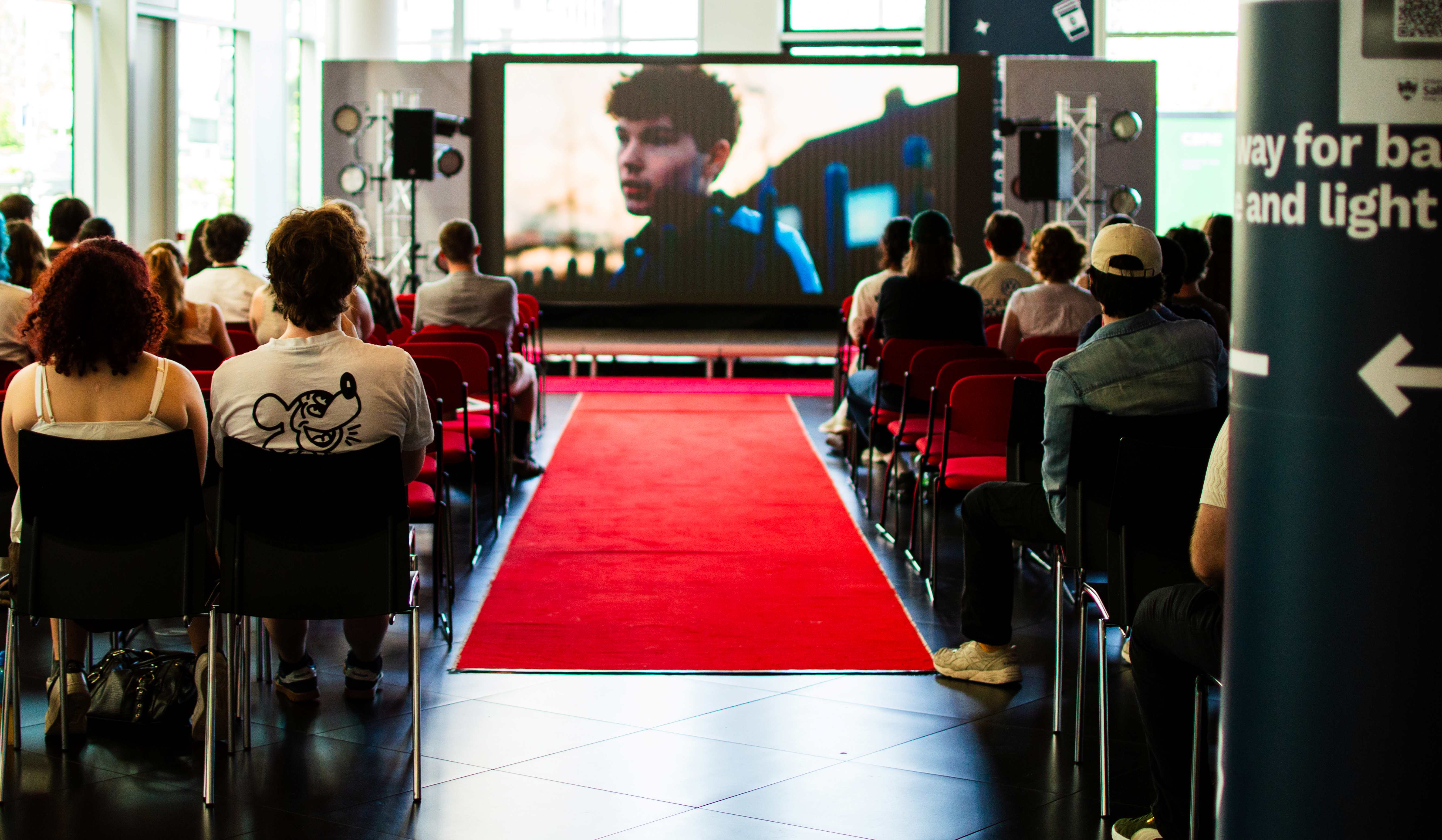 Screening event at the 2026 University of Salford Film Production Awards