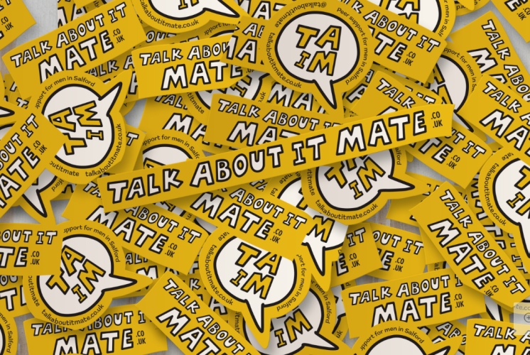 The brand for Talk About It Mate