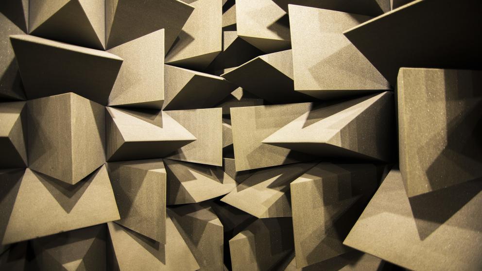 Anechoic chamber, Newton Building, University of Salford