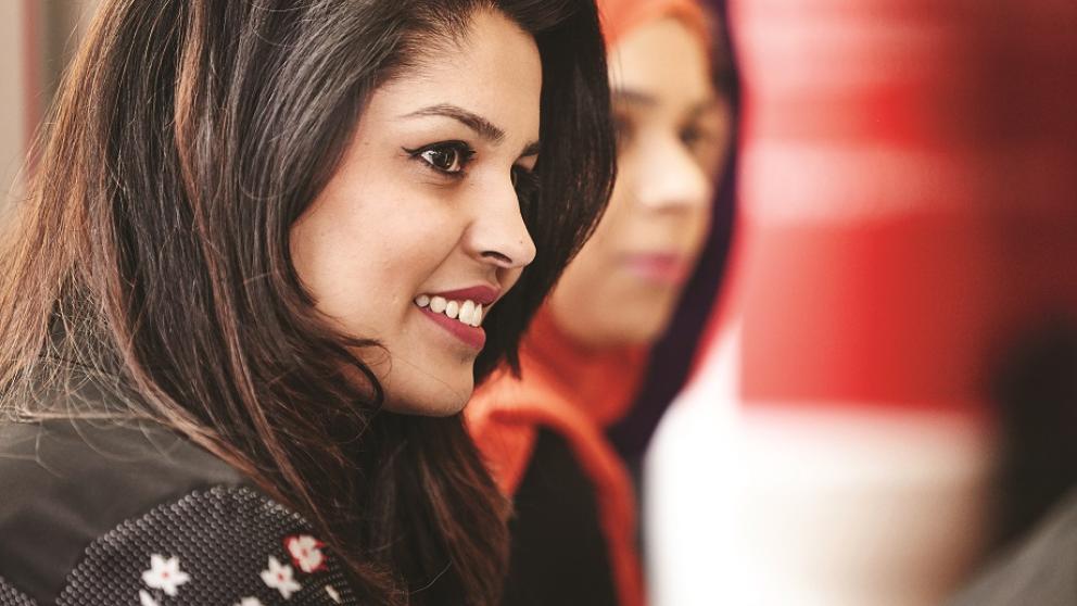 SBS Smiling Undergraduate Students