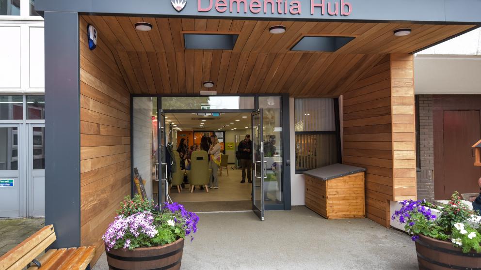 Dementia Hub front entrance at the University of Salford