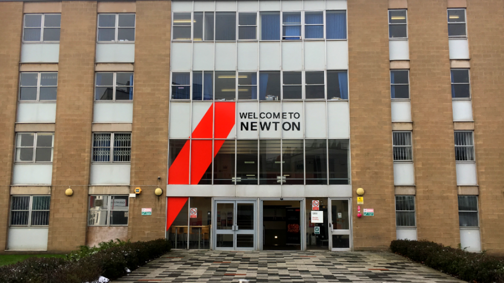 View of Newton Building