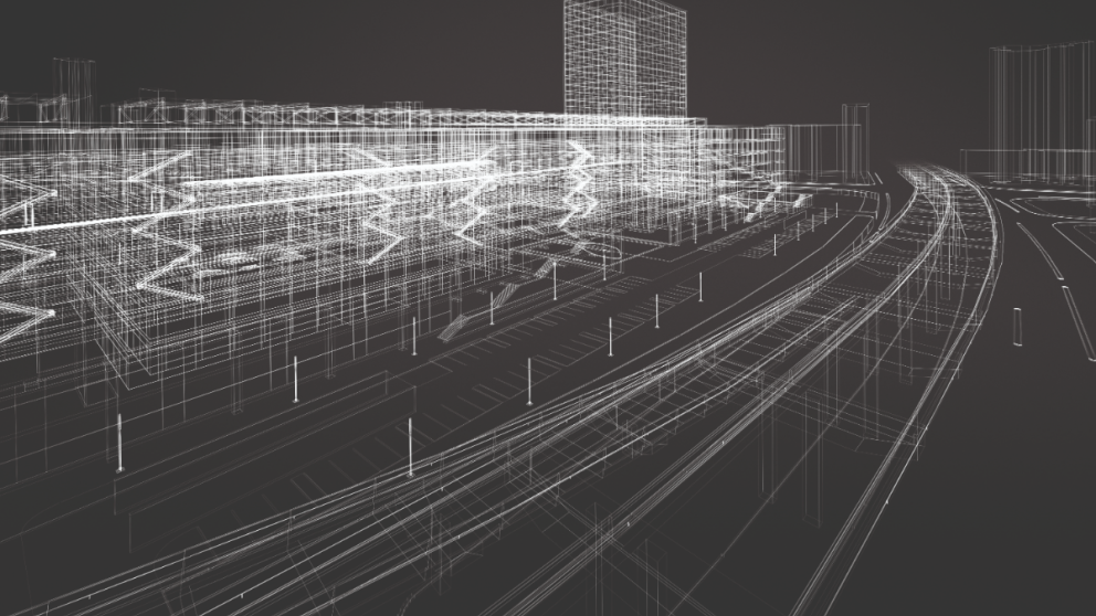 A virtual design of a building