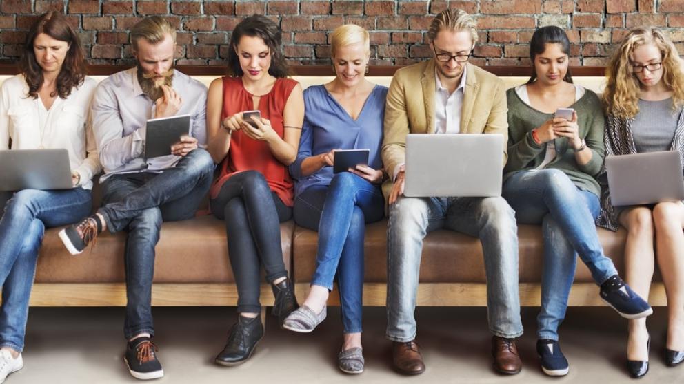 people using computers