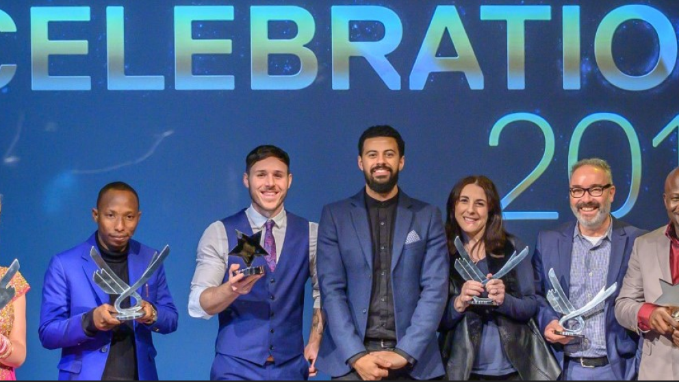 Alex with other winners