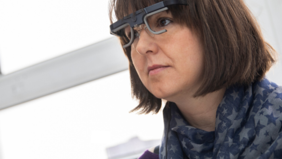 Psychology student using Eye Trackers