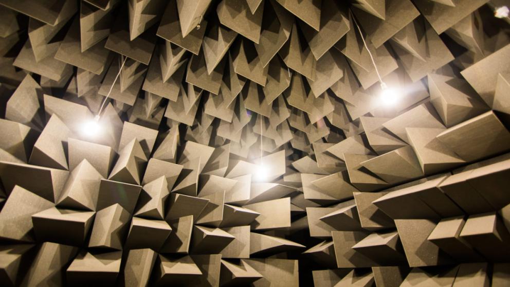 Anechoic chamber, Newton Building, University of Salford