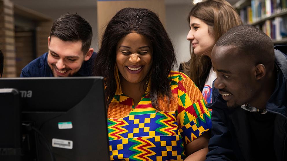 Students at the University of Salford