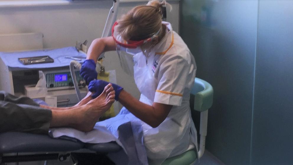 Podiatry clinic reopens after lockdown