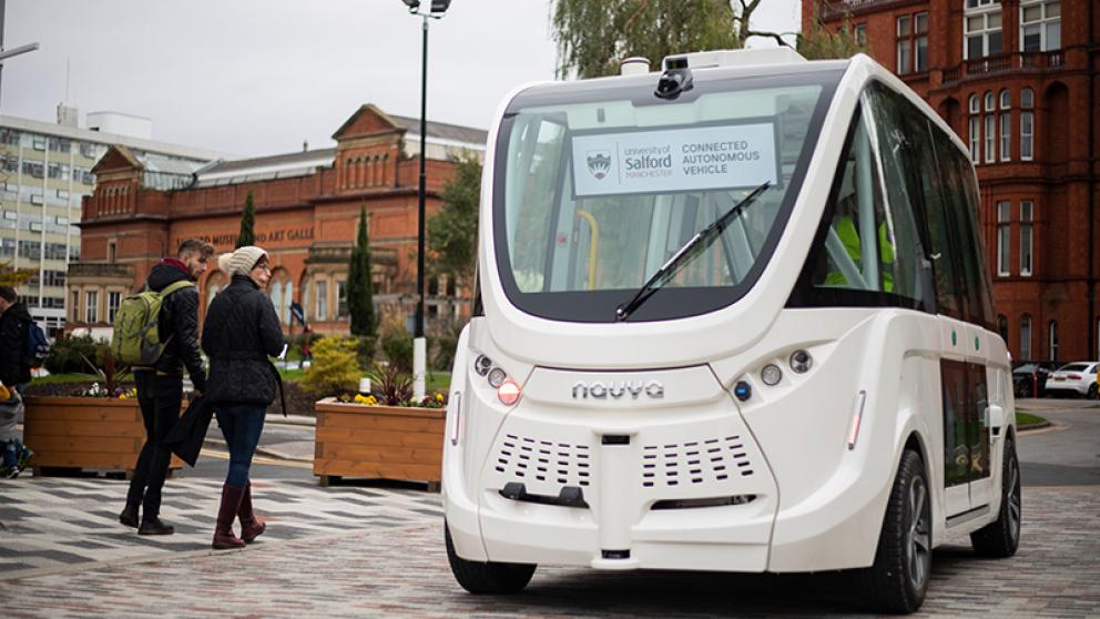 Salford's autonomous vehicle