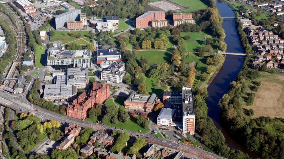 Aerial photo, Peel Park and Crescent