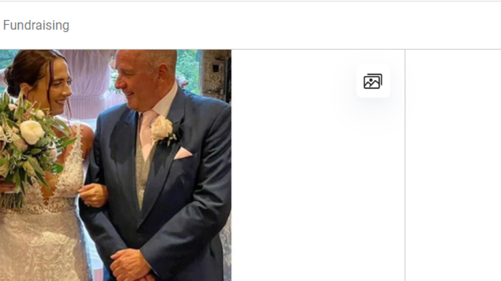 tony and becky on wedding day