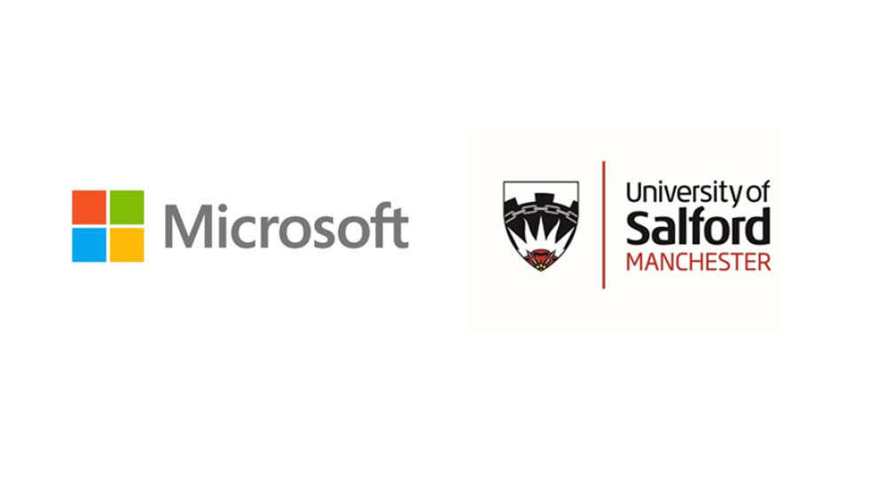 Microsoft and University of Salford Logo 