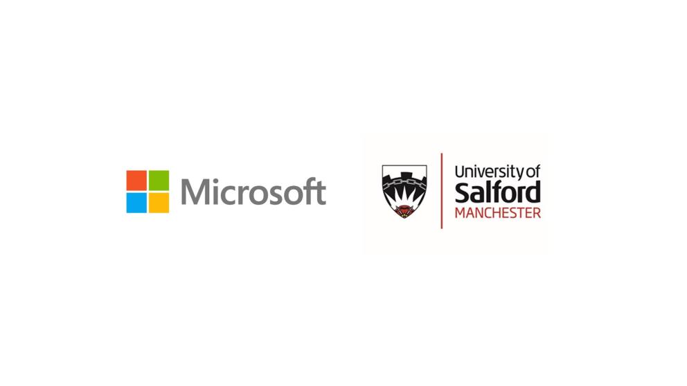 Microsoft and University of Salford Logo 