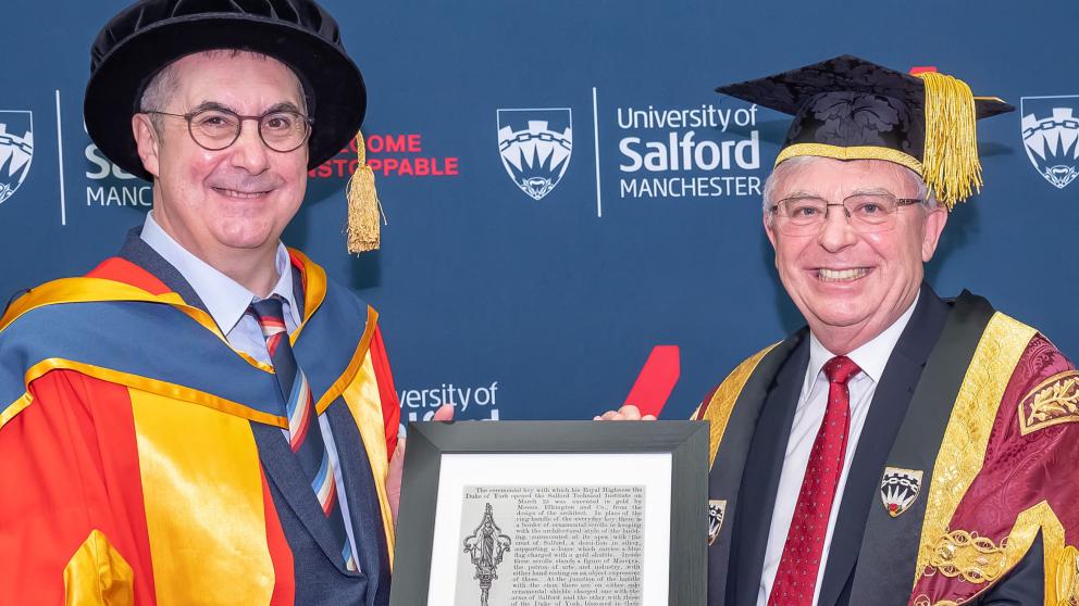 Roger Spencer with Lord Keith Bradley