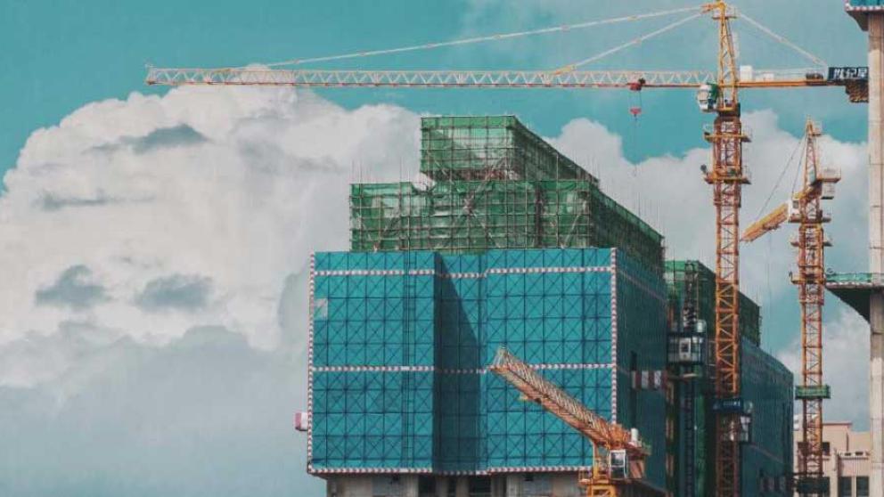 New buildings and cranes
