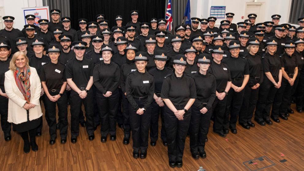 The first cohort of PEQF students at their Passing Out ceremony