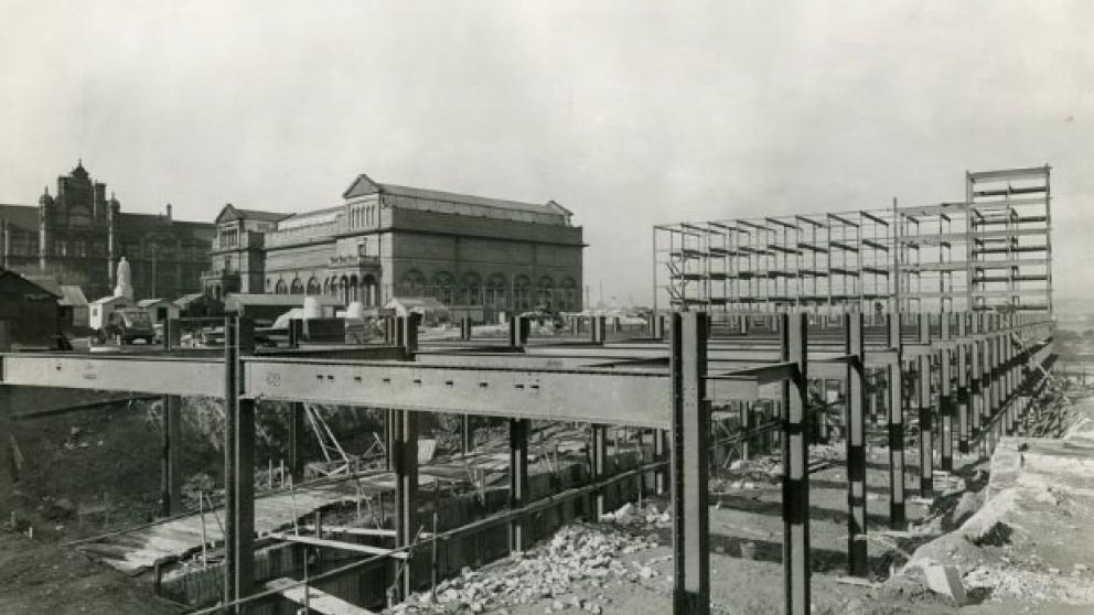 Library Archive image: Foundations for the Maxwell Building